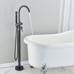 Jullybathevy robinet de baignoire cascade - robinet mitigeur - baignoire lot sur pied - avec douchette ...