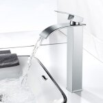 Jullybathevy robinet salle de bain - mitigeur moderne lavabo - finition chrome haut mitigeur monocommande ... Jullybathevy robinet salle de bain - mitigeur moderne lavabo - finition chrome haut mitigeur monocommande ...