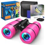 Jumelles pour enfants - atopdream - 4x30 - caoutchouc non toxique - lger - rose