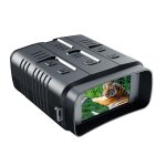 Jumelles vision nocturne 4k tanches ip54 zoom numrique 10x cran 3 pouces rechargeable noir