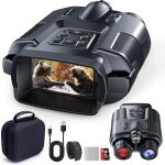 Jumelles vision nocturne 4k uhd 600m zoom 8x camra infrarouge batterie 5000mah carte tf 32 go