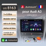 Junsun 1go 32go wifi adaptateur autoradio pour audi a3 8p 2003 2004 2005 2006 - 2013 accessoire autoradio ...