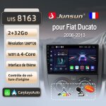 Junsun 2go 32go wifi adaptateur autoradio pour fiat ducato 2006 2007 2008 2009 - 2013 accessoire autoradio ...
