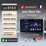 Junsun 2go 32go wifi adaptateur autoradio pour mercedes benz vito 2014 2015 - 2020 accessoire autoradio ...