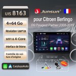Litillbuly 4go 64go wifi adaptateur autoradio pour citroen berlingo b9 2008 - 2019 accessoire autoradio ...