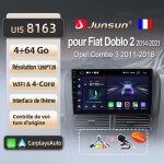 Junsun 4go 64go wifi adaptateur autoradio pour fiat doblo 2 2010 - 2014 accessoire autoradio android ...