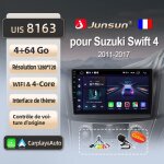 Junsun 4go 64go wifi adaptateur autoradio pour suzuki swift 4 2011 - 2017 accessoire autoradio android ...