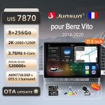 Junsun 8go 256go 11. 5 4g wifi adaptateur autoradio pour mercedes vito 2014 - 2020 accessoire autoradio ...