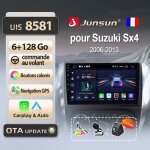 Junsun autoradio 4g 6go 128go pour suzuki sx4 2006 2007 - 2013 accessoire autoradio android voiture carplay ...