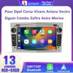 Junsun autoradio android 13 4go + 64go pour opel corsa vivaro antara vectra signum combo zafira 7 cran ...