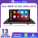 Junsun autoradio android 13 pour bmw x3 e83 2004 - 2012 avec 1go + 32go 9 Écran carplay android auto ... Junsun autoradio android 13 pour bmw x3 e83 2004 - 2012 avec 1go + 32go 9 Écran carplay android auto ...