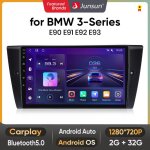 Junsun autoradio android 13 carplay voiture bluetooth pour bmw 3 - series e90 e91 e92 e93 wifi 2g + 32g ...