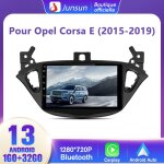 Junsun autoradio android 13 pour opel corsa e (2015 - 2019) 1go + 32go 9�cran tactile carplay gps wifi ...