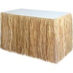 Jupe dherbe d�corative hawa�enne pour f�te raphia tropical accessoire de table d�t� yyv