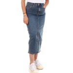 Jupe en jean bleu femme monday premium dark