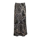 Jupe longue fluide vava imprim� graphique femme holly and joey
