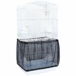 Jupe en maille pour cage  oiseaux pour animaux de compagnie filet en nylon pour attrape - graines noir ...
