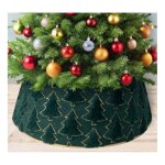 Jupe de sapin de nol  paillettes cache pied sapin de nol decoration panier couvre pied de sapin de ...