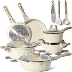 Just perfecto 15 pieces induction pans set - ensemble de casseroles avec couvercle en silicone pour toutes ...