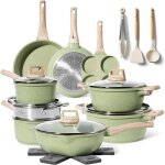 Just perfecto batterie de cuisine induction set de casseroles avec couvercle - casserole tout feux - ...