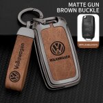 Juste de protection en cuir pour cl� de voiture � distance �tui pour volkswagen vw polo tiguan golf jetta ...
