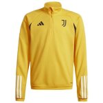 Juventus sweat 1 / 4 zip jaune enfant adidas 2023