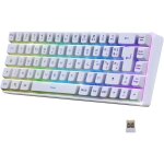 K508 clavier gaming sans fil compact tkl 65%(azerty fr)via wireless / 2. 4g / type - c pour ps4 / ps5 ...