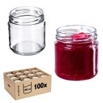 Kadax lot de 100 petits bocaux de confiture de 200 ml fi66 mm mini bocaux hermétiques pour le miel et ... Kadax lot de 100 petits bocaux de confiture de 200 ml fi66 mm mini bocaux hermétiques pour le miel et ...