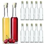 Kadax 12x flacons 250ml pour teintures avec bouchon fi17