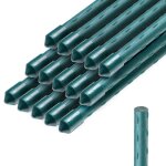 Kadax 15x poteau pour plantes 180cm support de tuteur pour tomates acier revêtu Kadax 15x poteau pour plantes 180cm support de tuteur pour tomates acier revêtu