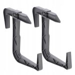 Kadax lot de 2 supports ajustables pour jardini�re sans per�age anthracite