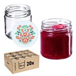 Kadax 20 petits bocaux verre 200ml hermtiques pour confiture et miel