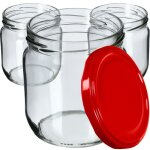 Kadax lot de 6 bocaux  confiture 425 ml avec couvercles  vis - bocaux de conservation pour confitures ...