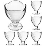 Kadax lot de 6 coupelles  dessert avec pied verres  dessert pour crme glace entres desserts et fruits ...