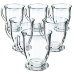 Kadax 6x verres � th� et caf� 460 ml tasses avec poign�es ensemble de verres