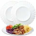 Kadax assiette plate verre tremp� 25 cm