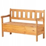 Kadax banc de jardin en bois avec dossier 120cm avec coffre terrasse balcon jardin Kadax banc de jardin en bois avec dossier 120cm avec coffre terrasse balcon jardin