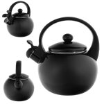 Kadax bouilloire Émaillée 22 l sifflet À gaz À induction traditionnelle avec poignée noir Kadax bouilloire Émaillée 22 l sifflet À gaz À induction traditionnelle avec poignée noir