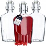 Kadax bouteilles en verre pour teinture de jus + lige 05 l 3 pices