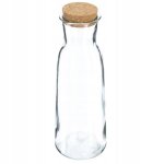 Carafe � eau - kadax - atessa - 1000 ml - verre - bouchon en li�ge �tanche