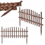 Kadax clture de jardin en bois palissade bordure de jardin 85x35cm bois de pin