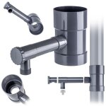 Kadax collecteur deau de pluie avec vanne 100mm - gz 1 gris ibclz1 - 100