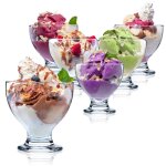 Kadax coupes à dessert et glace en verre lot de 6 450 ml Kadax coupes à dessert et glace en verre lot de 6 450 ml