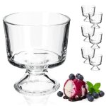 Kadax coupes à glace de 280 ml coupes à dessert en verre transparent pour servir des glaces sorbets et ... Kadax coupes à glace de 280 ml coupes à dessert en verre transparent pour servir des glaces sorbets et ...