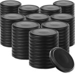 Kadax couvercles métalliques pour bocaux virbo 100 pièces diamètre 82 mm noir mat Kadax couvercles métalliques pour bocaux virbo 100 pièces diamètre 82 mm noir mat