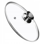 Kadax couvercle en verre 30 cm pour po�le � frire - poign�e ergonomique