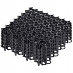 Kadax dalles stabilisation sol 50x50cm graviers jardin noir lot 4
