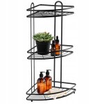 Kadax �tag�re dangle en acier rev�tu par poudre pour salle de bain panier de douche