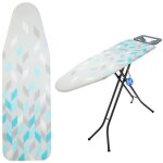 Kadax housse de table  repasser sous - couche 130x48cm housse de table  repasser extensible bleu