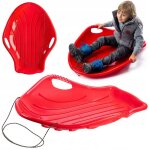 Kadax luge bob en plastique pour enfants et adultes 94 x 69 x 19 cm rouge